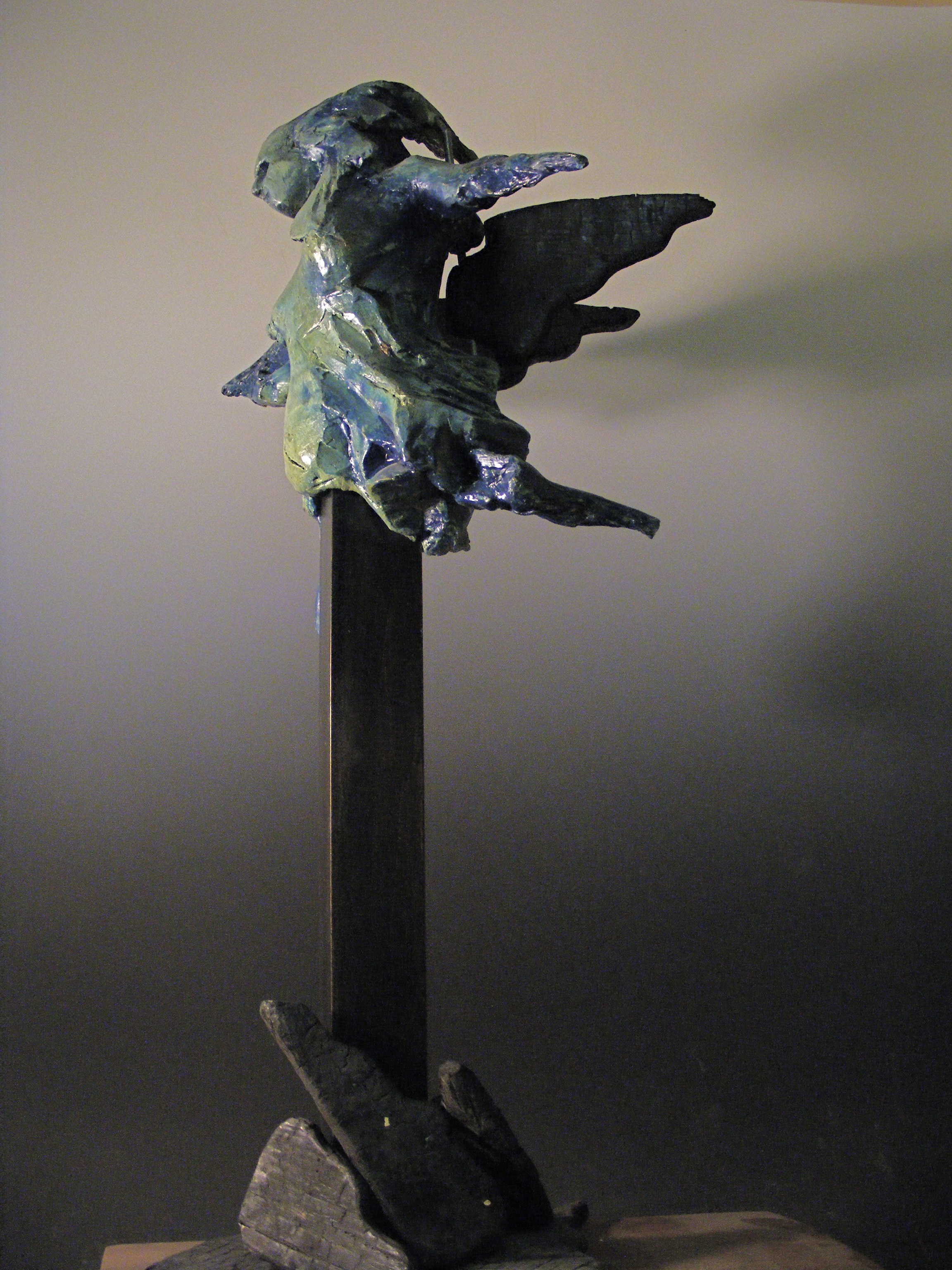 Jim Olson Abstract Burning Angel Sculpture